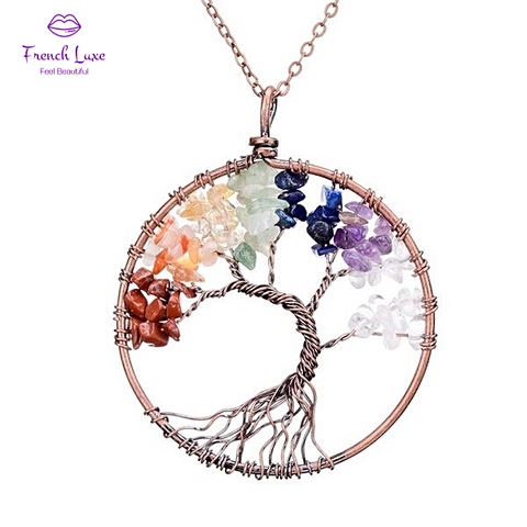 L'Arbre Arc-En-Ciel Necklace - French Luxe 